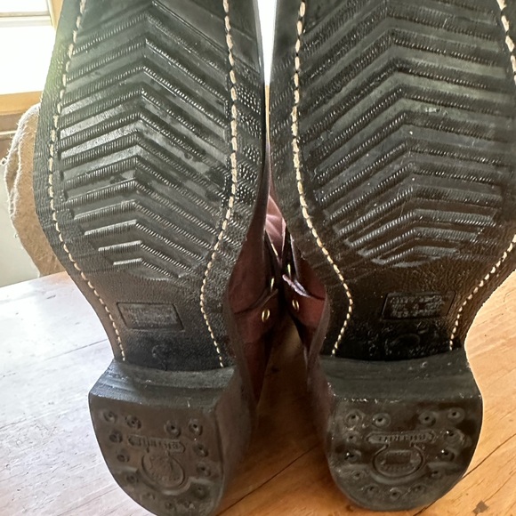 DAYTON Leather Riding Boots, Oxblood Brown, Motorcycle Boots - Picture 5 of 7